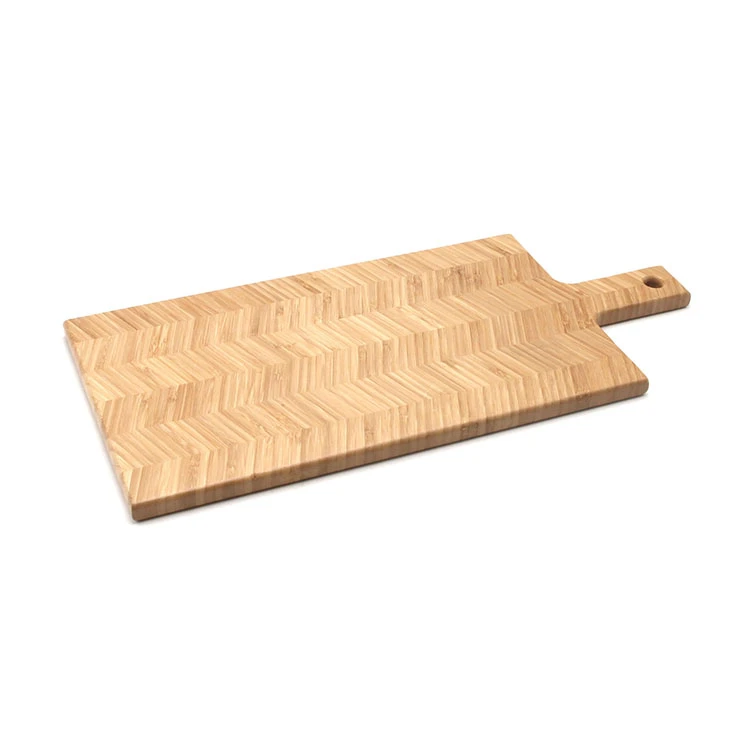 Tabla de cortar de bambú con asa